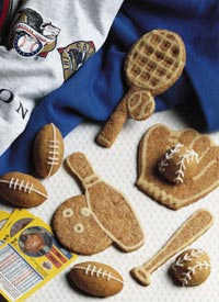 Cinnamon Football Cookies